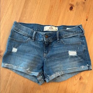 American Eagle Outfitters Distressed Blue Jean Shorts